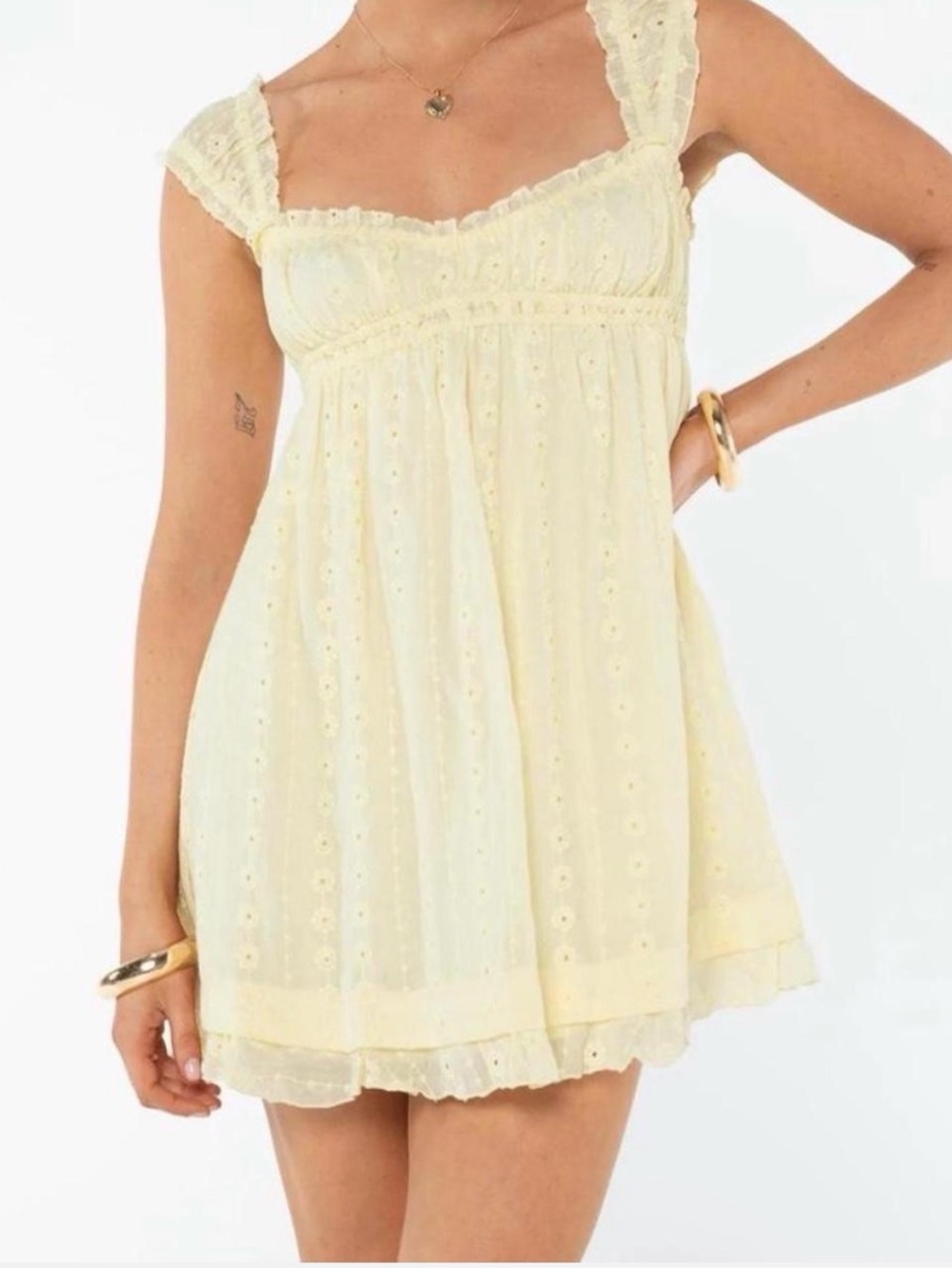 Princess Polly Peyton Mini Dress in yellow